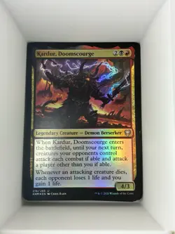 1 x Kardur, Doomscourge - Foil - Kaldheim. M8 - Image 1