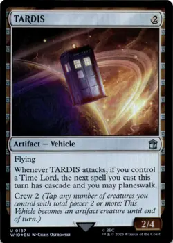 MTG TARDIS Foil NM Doctor Who Magic 187 - Image 1