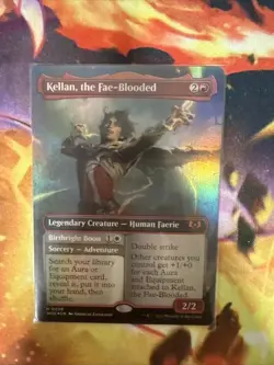 MTG Kellan, the Fae-Blooded (Borderless Foil) Wilds of Eldraine NM M Magic - Image 3