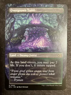 Overgrown Tomb - Borderless - Lorwyn Eclipsed - #350 - NM Pack Fresh - Image 2
