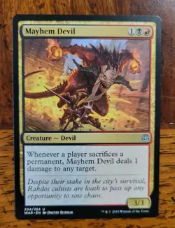 Mayhem Devil x1 MTG War of the Spark Magic Near Mint NM English - Image 1