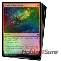 Foil Thrill Of Possibility X4 M/NM Magic: The Gathering MTG Foundations - Image 1