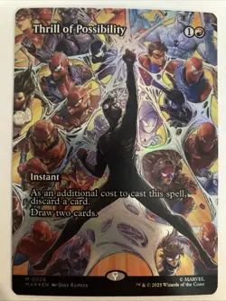 Thrill Of Possibility M 0028 Borderless Foil MTG Marvel's Spider-Man MAR - Image 1