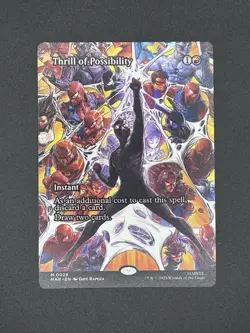 Thrill Of Possibility M 0028 Borderless Foil MTG Marvel's Spider-Man - Image 1
