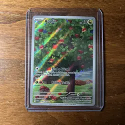 Pokemon TCG Applin Rare Card Twilight Masquerade Illustration 185/167 - Image 1