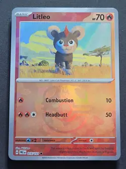 Litleo 015/131 Master Ball Pattern Prismatic Evolutions Pokemon TCG - Image 1