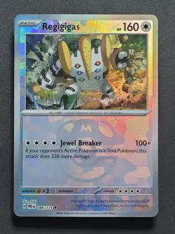 Regigigas 086/131 Master Ball Pattern Prismatic Evolutions Pokemon TCG - Image 1