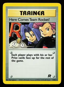Here Comes Team Rocket! 15/82 Holo Rare Team Rocket Pokemon Card - Image 1