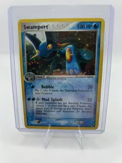 Pokemon TCG Swampert POP RARE PROMO Holo 100HP 5/17 Pokemon Holo Promo MP SWRIL - Image 1