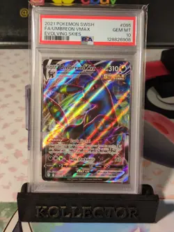 Pokemon UMBREON VMAX PSA 10 095/203 FULL ART EVOLVING SKIES 2021 Sword & Shield - Image 1
