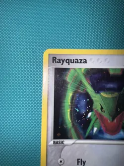 2006 Rayquaza - 3/17 - Holo Rare Promo Pokemon Pop Series 1 Pokemon TCG Card 2/2 - Image 2