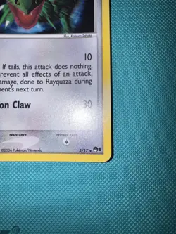 2006 Rayquaza - 3/17 - Holo Rare Promo Pokemon Pop Series 1 Pokemon TCG Card 2/2 - Image 4