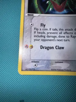 2006 Rayquaza - 3/17 - Holo Rare Promo Pokemon Pop Series 1 Pokemon TCG Card 2/2 - Image 5