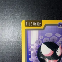 LP - Pokemon Japanese Gastly File No. 092 Bandai Carddass Pocket Monsters - Image 2