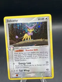 Pokemon Delcatty 4/92 Legend Maker Holo w/Swirl TCG - Image 2