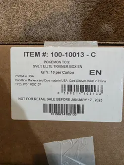 Pokemon SV8.5 Prismatic Evolutions ETB Elite Trainer 10 Box Factory Sealed Case - Image 2