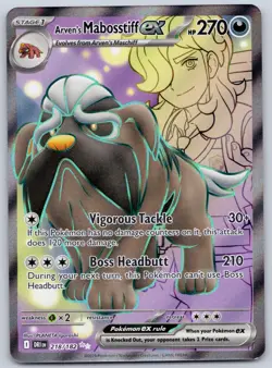 Arven's Mabosstiff ex 218/182 (NM) - Destined Rivals - Ultra Rare - Pokemon TCG - Image 1