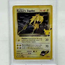 2021 POKEMON CELEBRATIONS CLASSIC COLLECTION #15 ROCKET'S ZAPDOS HOLO PSA 10 - Image 3