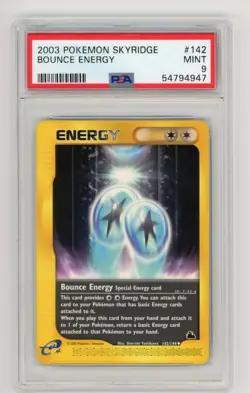 2003 Pokemon Skyridge Bounce Energy 142/144 PSA 9 Mint - Image 1