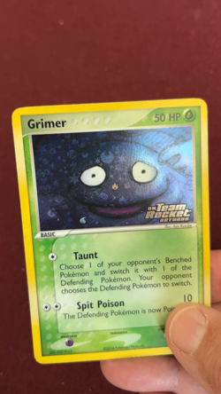 Pokemon TCG Grimer 56/109 Team Rocket Returns Reverse Holo MP/LP - Image 2