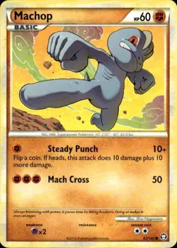 Pokemon Machop Triumphant 67/102 Light Play LP+ or Better - Image 1