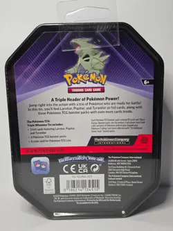 Pokemon TCG: Tyranitar Triple Whammy Collectors Tin - Factory Sealed - Image 2
