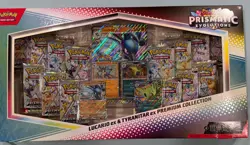 Pokemon Prismatic Evolutions Lucario ex & Tyranitar ex Premium Collection - Image 1
