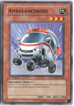 Yugioh - Ambulanceroid POTD-EN009 1st Edition - Power of the Duelist - Image 1