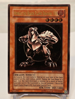 ULTIMATE Rare Horus the Black Flame Dragon LV4 SOD-EN006 Unlimited Yugioh 876 - Image 1