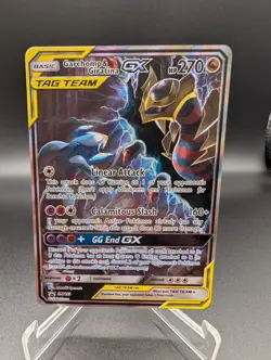 2019 Pokemon Sun & Moon Black Star Promo Garchomp & Giratina GX #SM193 MP - Image 1