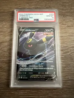 Umbreon V SWSH203 Sword & Shield Promo Card Holo Black Star PSA 10 Gem Mint - Image 1