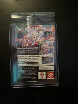 One Piece Monkey D Luffy College Basketball Promo Card Sealed - Rutgers - Image 2