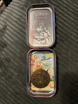 Pokemon Prismatic Evolutions Mini Tin Jolteon - Empty No Cards - coin & art - Image 4