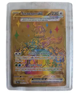 Pokemon TCG Terapagos EX Prismatic Evolutions Holo Hyper Rare Card 180/131 SV - Image 1