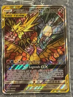 1 Pokemon Card Moltres Zapdos Articuno GX SM210 PROMO SEALED Hidden Fates - Image 1