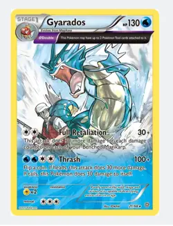 Pokemon TCG XY Ancient Origins Gyarados Holo Rare Holo Card 21/98 LP - Image 1