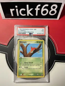 2004 POKEMON KIDS’ WB! POKE CARD CREATOR 2 WURMPLE PSA 7 - Image 1
