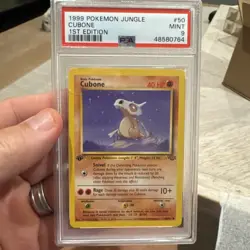 Pokemon Card 50/64 Cubone 1st First Edition Jungle English - PSA 9 - Image 1