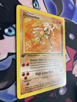 Pokemon Card - Hitmonlee Fossil 22/62 1st Edition LP+ - Image 2