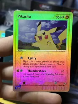 Pikachu 43/95 EX Team Magma vs Team Aqua 2004 Reverse Holo Pokemon Card TCG - Image 3