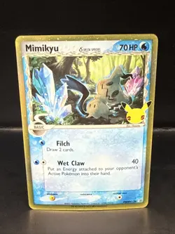Pokemon Card TCG - Mimikyu Delta Species SWSH136 Promo Celebrations - Image 1