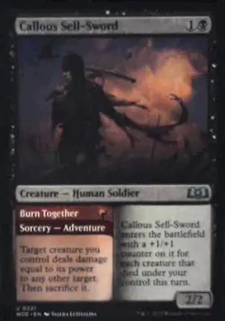Callous Sell-Sword - Wilds of Eldraine: #221, Magic: The Gathering Nm R232 - Image 1