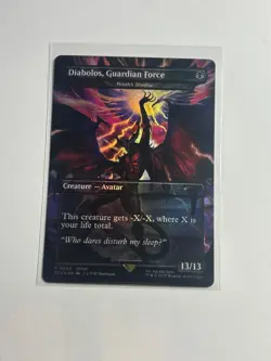 MTG Final Fantasy DIABOLOS GUARDIAN FORCE (Death's Shadow) Foil MINT CONDITION!! - Image 1