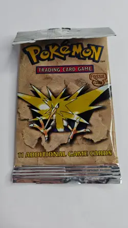 SEALED Fossil Pokemon TCG Booster Pack Zapdos Artwork - Image 1