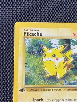#60 Pikachu | 1st Edition | 1999 Pokemon TCG Fossil📈🔥 LP+ - Image 2