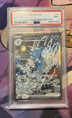 2024 POKEMON SVP EN-SV BLACK STAR PROMO #131 KINGDRA EX PSA 9 - Image 1