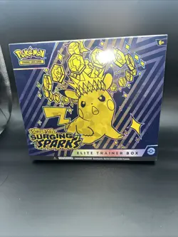 Pokemon TCG Scarlet & Violet Surging Sparks Elite Trainer Box ETB Factory Sealed - Image 1