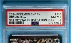 2024 Pokemon SVP EN-SV BLACK STAR PROMO #132 GRENINJA EX PSA 8 pokemon - Image 3