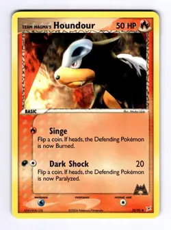 Team Magma's Houndour - 3 Team Magma vs Team Aqua #35 (2004) Uncommon NM Pokemon - Image 1