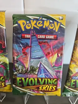 Pokemon TCG Sword & Shield Evolving Skies Booster Pack Lot Of 3 Random Pack Art 820650808777 - Image 3